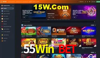 Slots com jackpots e giros grátis na 55Win Bet